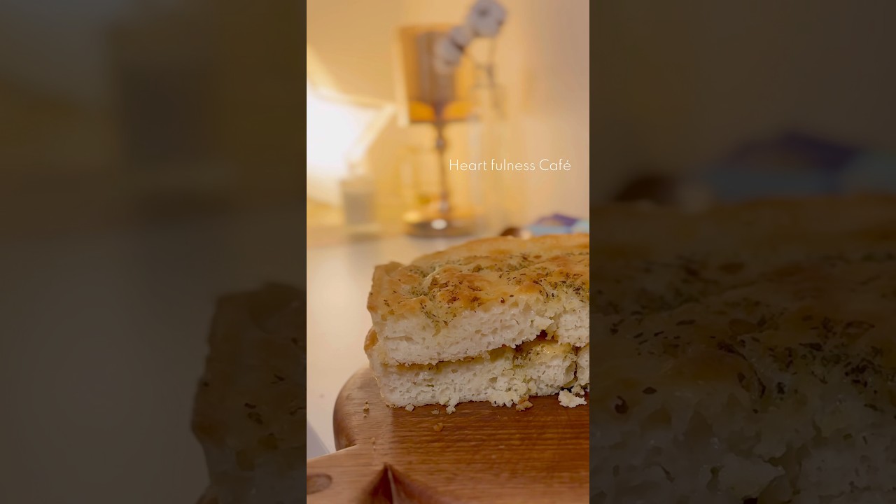 思いつきで作ったら失敗した塩バターフォカッチャ🍞 #フォカッチャ #おうちカフェ