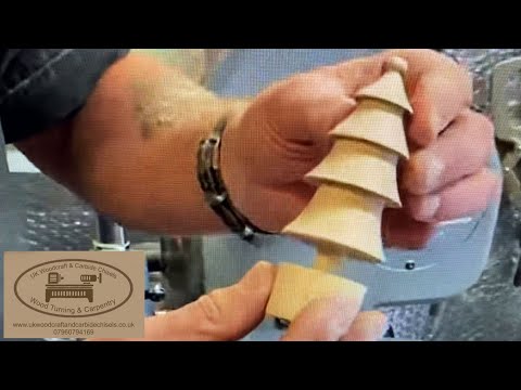 Woodturning a Christmas Tree using my new Round Bar Carbide Chisels Part 2