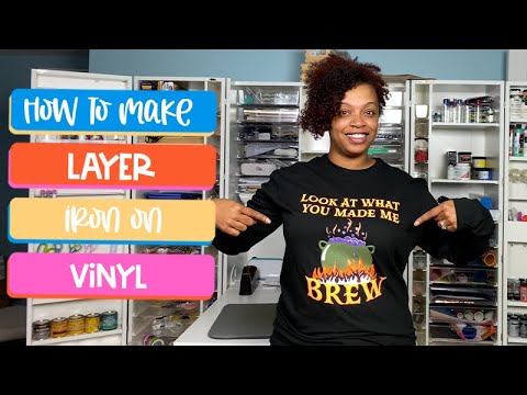 How To Layer Iron On Vinyl On To A Shirt