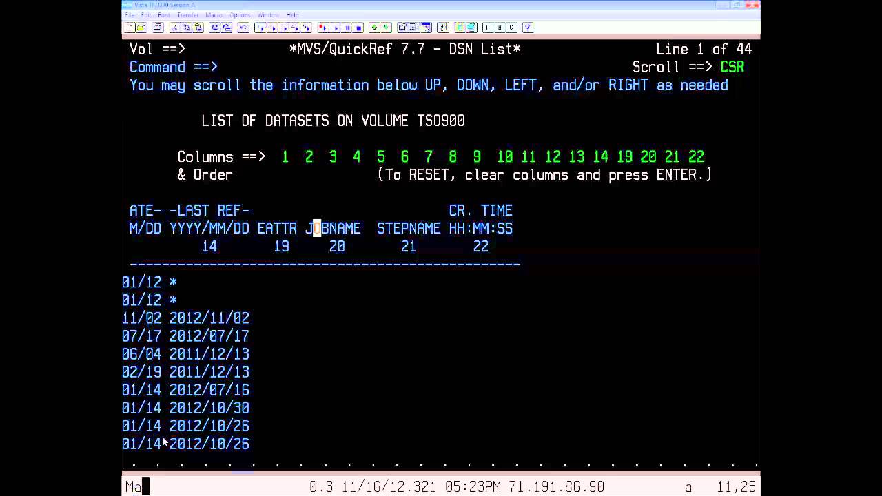 Admin Lesson 2 - Using the Dataset List report