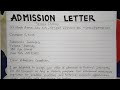 How To Write An Admission Letter Step by Step Guide | Writing Practices