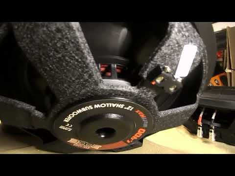 Mind Blown Power Acoustik EW-124S Edge Series Shallow Subwoofer On Alpine MRV-M500 DB Test SMD-AMM1