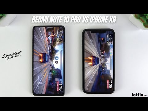 Redmi Note 10 Pro vs iPhone XR | Video test Display, SpeedTest, Comparison