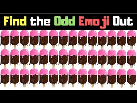 Find The Odd Emoji Out | Spot The Difference Emoji Vol#19 | Emoji Puzzle Quiz | Find the difference