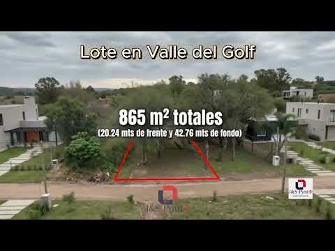 Venta lote Valle del Golf