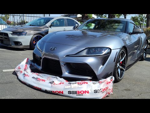 Installed a seibon carbon lip on my 2020 Supra