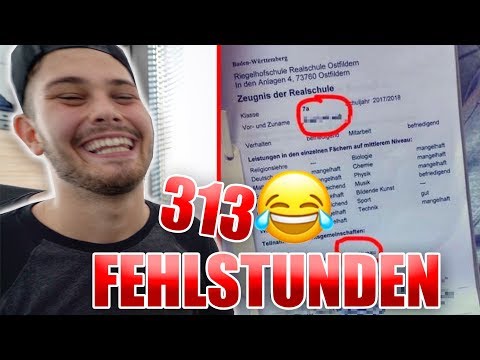 313 Fehlstunden!! Das schlimmste Zeugniss.. | Ich reagiere auf eure Zeugnisse!
