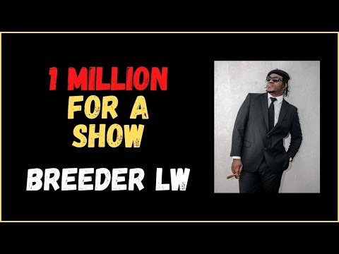 BREEDER LW BAZENGA SAYS HE IS NOW CHARGING 1 MILLION FOR A SHOW.