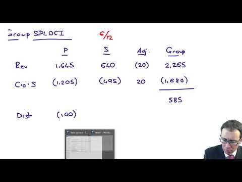 Basic group structures - SPLOCI example - ACCA (SBR) lectures