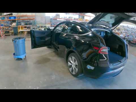 Replacement of Tesla Model 3 / Model Y driver's side power window switch how to in 4K