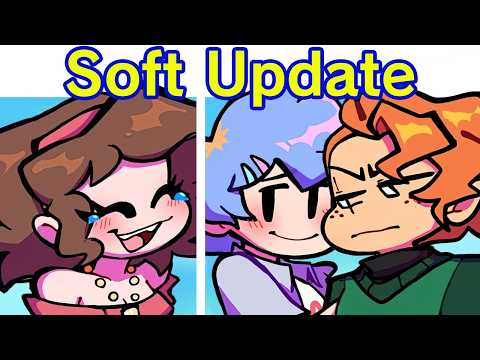 FRIDAY NIGHT FUNKIN’ GF loses BF to Pico & Dates Senpai | Soft Mod V2 + Cutscenes (FNF Mod: Soft V2)