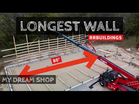 My Dream Shop Ep - 9:  Standing the LONGEST Wall Ever, Thank you Magni