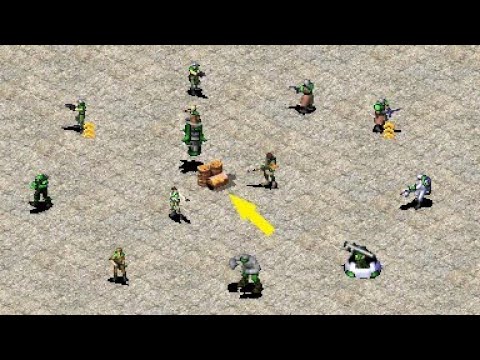 Barrels Damage Test vs Infantry - Red Alert 2