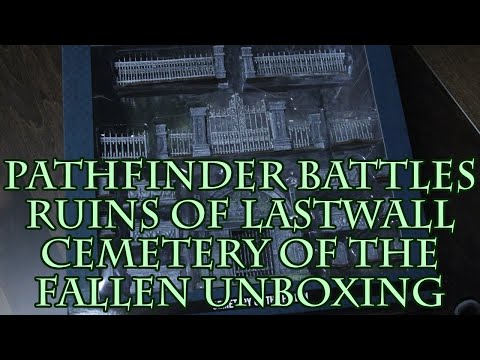 Pathfinder Battles Ruins of Lastwall Cemetery of the Fallen Unboxing