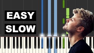 Used To EASY SLOW Piano Tutorial - Sandro Cavazza/Lou Elliotte