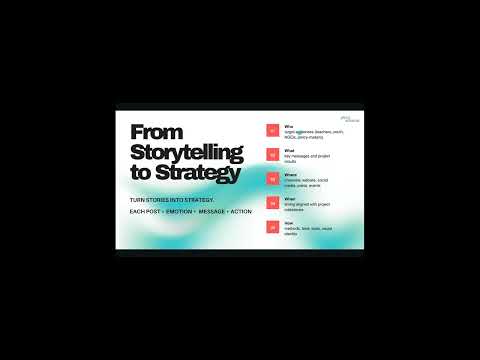 From Storytelling to Strategy