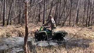 Mud pro 700 small puddle Spring thaw