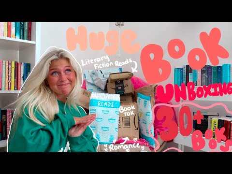 My Biggest Amazon Unboxing Haul Yet!! 30+ Books?!?!?