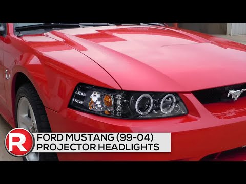DIY Install: Spec-D Projector Headlights Ford Mustang (99-04) Dual Halo - Black or Chrome & Demo