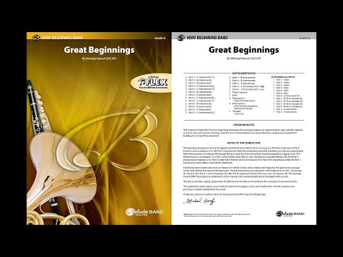 Great Beginnings, by Michael Kamuf – Score & Sound