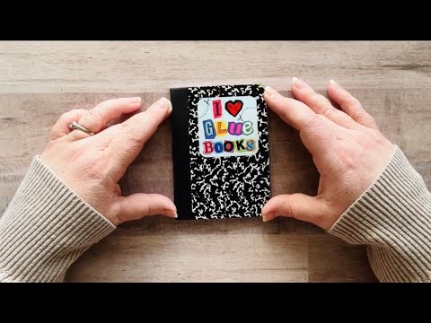 ✂️Mini Comp Book Glue Book #2 • Removing Pages & Adding Backgrounds