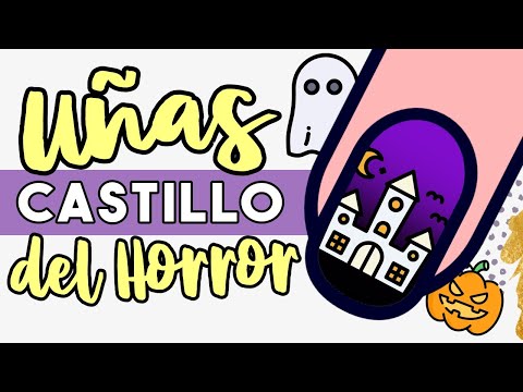 ¡HALLOWEEN EN AGOSTO! · UÑAS CASTILLO DEL HORROR 🎃