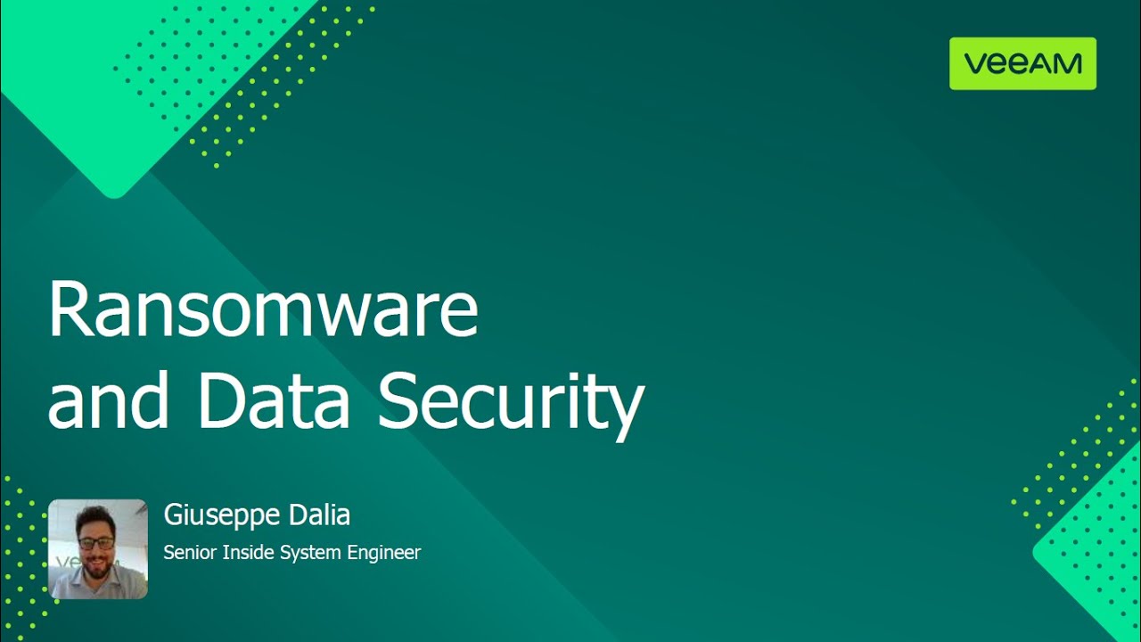 Veeam Ransomware – A Layered Approach video