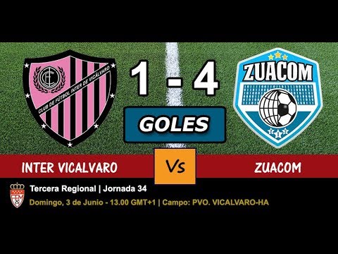 Vídeo de los goles del partido INTER VICALVARO 1 - ZUACOM 4, JORNADA 34