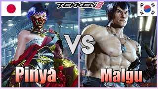 Tekken 8  ▰  Pinya (Reina) Vs Malgu (#1 Law) ▰ Ranked Matches!