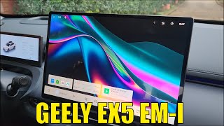 Geely EX5 EM-i - Detalhes da central multimídia