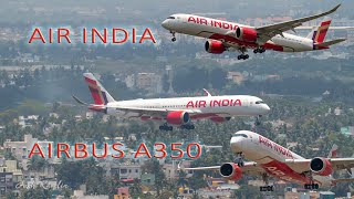 The new Air India Airbus A350 in action.