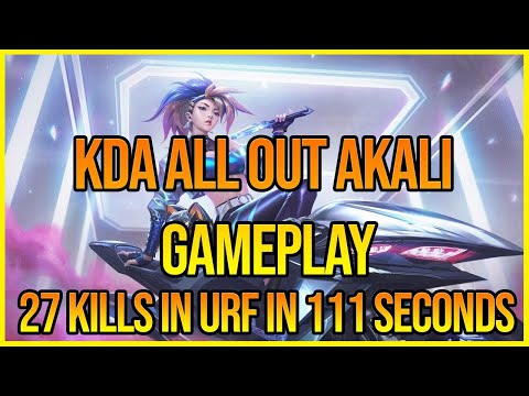 27 Kills KDA Akali All Out in 111 Seconds in Urf! 2020 S10 Gameplay Montage