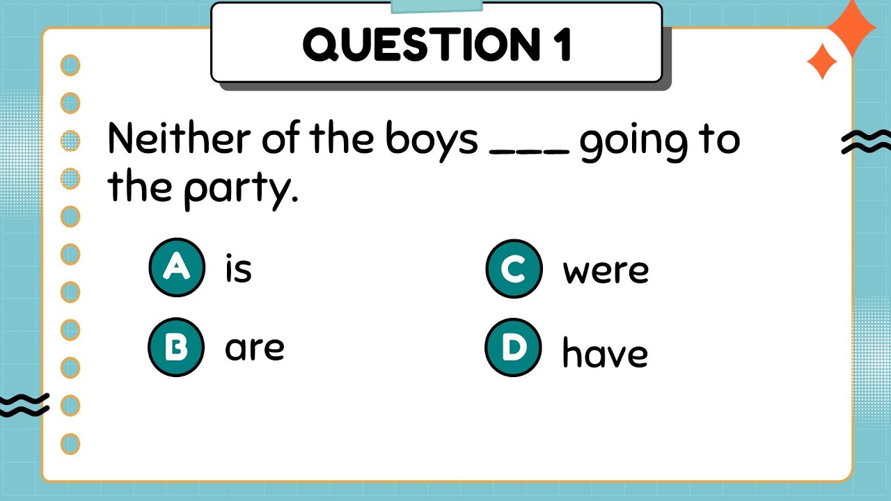 ENGLISH GRAMMAR TEST FOR GRADE 8