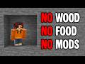 I Beat ONLY Stone Minecraft