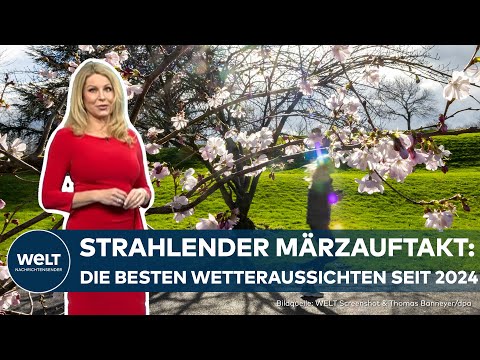Video Thumbnail: SONNIGES WOCHENEND-WETTER: Märzstart mit Sonne, Wolken und milden Temperaturen!