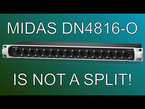 The Midas DN4816-O is not a splitter!