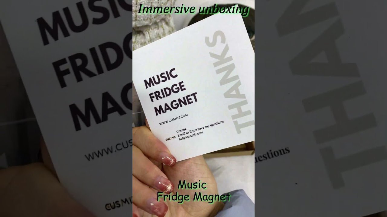 My custom music fridge magnets to, unboxing, so beautiful❤️❤️❤️🔗in comment👀