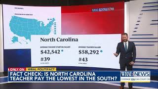 Does North Carolina offer the lowest teacher pay in the South