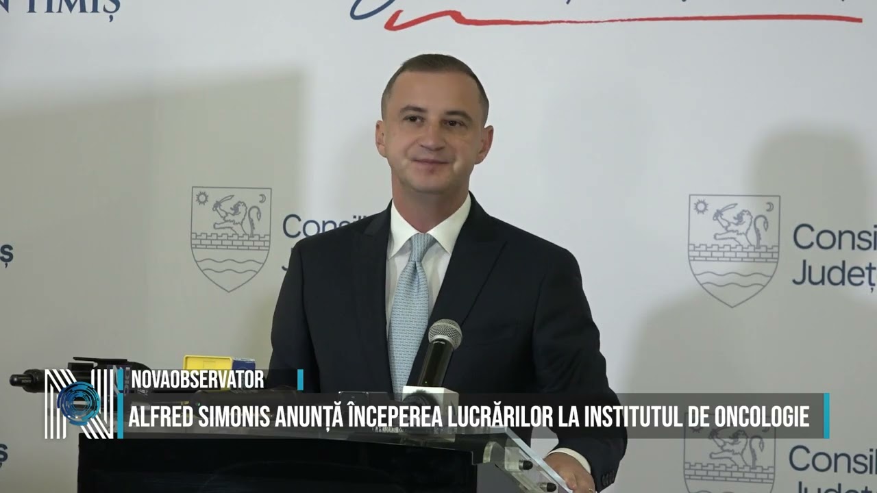 Alfred Simonis anunță începerea lucrărilor la Institutul de Oncologie