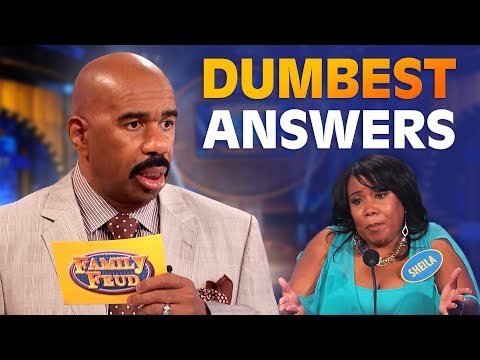 DUMBEST ANSWERS EVER! Steve Harvey is SPEECHLESS! | Family Feud