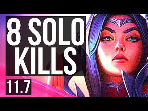 IRELIA vs PANTHEON (MID) | 8 solo kills, 600+ games, Dominating | BR Diamond | v11.7