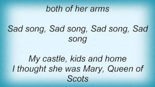 Lou Reed - Sad Song Lyrics