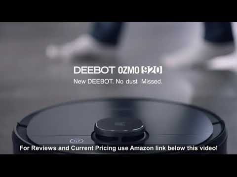 Ecovacs DEEBOT OZMO 920 2-in-1 Vacuuming & Mopping Robot with Smart Navi 3.0 Systematic Cleanin