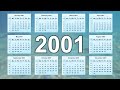 2001 Calendar