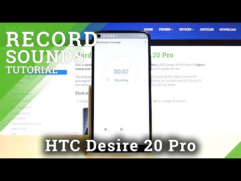 How to Use Sound Recorder in HTC Desire 20 Pro – Record Sounds