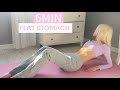 6MIN FLAT STOMACH WORKOUT SMALL WAIST FLAT STOMACH WORKOUT AT HOME