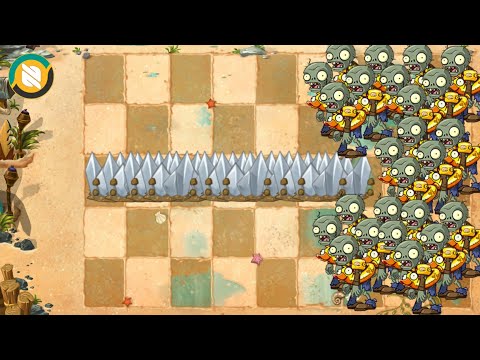Pvz 2 Plants Power Up Vs 100 Ducky Tube Zombie !! Plants Vs Zombies 2