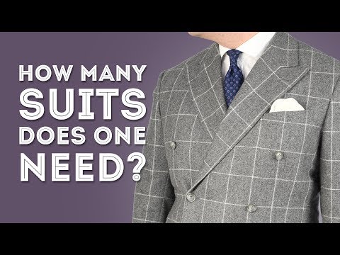 YouTube video about: How many suits should a man own?