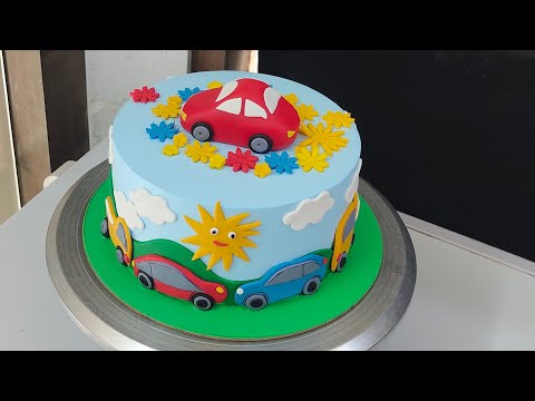 car cake | 1st birthday cake for boys | car cartoon cake wala | car birthday cake