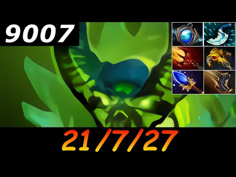 Dota 2 Pugna 9007 MMR 21/7/27 (Kills/Deaths/Assists) Ranked Full Gameplay